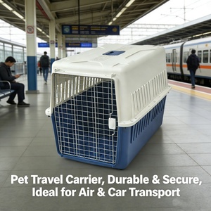 Cage de transport pour animaux de compagnie, durable, à roulettes, en PP, pour animaux de taille moyenne et grande, utilisation en voiture et en avion - Product Image 6