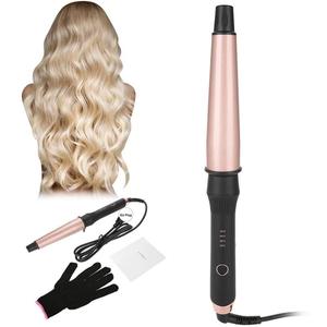 Fer à friser et à lisser double usage 32 mm, céramique tourmaline, 5 réglages de température, <span class=keywords><strong>appareil</strong></span> de coiffure très vendu - Product Image 3