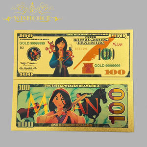 Venta Especial: 13 Modelos de Billetes de Banco de Oro con Diseño de Princesas Americanas, Billetes de Banco de Anime para Regalos Empresariales - Product Image 6