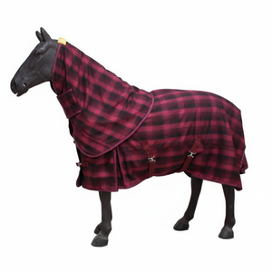 Meilleur style de tapis et de couvertures de cheval d'hiver Qualité assurée Prix raisonnable Couleur unique Doublure en nylon Remplissage en polaire Coquille de laine - Product Image 1