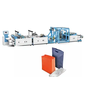 Ultrasonic Nonwoven Fabric Bag Maker Price Pp Non Woven Making Machine for Handle Flat/D-Cut/Drawstring