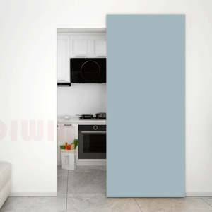 Kit <span class=keywords><strong>de</strong></span> <span class=keywords><strong>porte</strong></span> <span class=keywords><strong>de</strong></span> <span class=keywords><strong>grange</strong></span> en bois <span class=keywords><strong>Système</strong></span> <span class=keywords><strong>de</strong></span> <span class=keywords><strong>porte</strong></span> coulissante en bois sans rail <span class=keywords><strong>Fermeture</strong></span> en douceur Quincaillerie invisible - Product Image 3