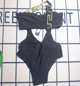 Maillot de bain de fitness pour femmes, <span class=keywords><strong>bikini</strong></span> avec logo personnalisé 3D, échantillon gratuit, ensemble de maillots de bain 2 pièces et col rond, vêtements de plage - Product Image 2