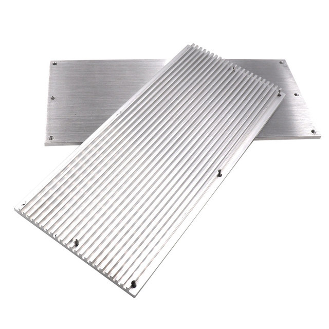220x100x8mm Aluminum Heatsink Radiator for High Power LED Lights Panel COB Lamp Heatsinks