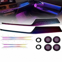 Kit d'éclairage d'ambiance pour voiture BMW RGB 64 couleurs, éclairage intérieur pour BMW Série 1 2016-2023, contrôle par application LED Symphony
