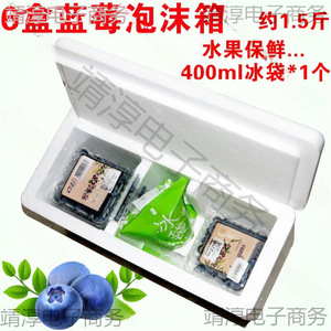 Boîte en mousse avec blocs réfrigérants pour myrtilles, baies de goji, framboises, livraison express, compartiments isolés - Product Image 2