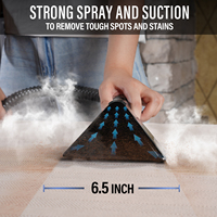 Aspiradora de Vapor para Alfombras de Gran Capacidad, 1800 ml de Agua Limpia, Tanque de Agua Sucia de 1200 ml, para Tapicería del Hogar