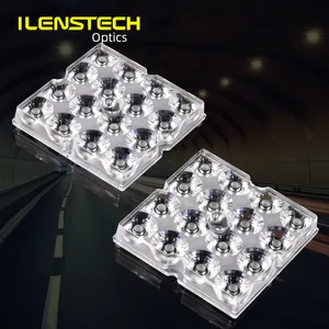 ILENSTECH 4X4发光二极管透镜50毫米停车场照明用发光二极管光学器件/15度发光二极管透镜