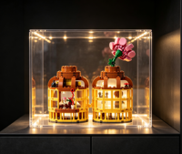 Mini Bar à Oiseaux en Briques de Construction – Kits DIY Personnalisables, Objets de Collection, Cadeaux, Décorations, Ornements Nouveauté, Jouets Éducatifs pour Enfants