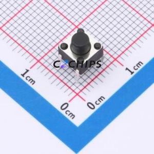 TS013-CBW1FH6.0 Tactile Switch Through hole-4P,6x6mm Switch Single Pole Single Throw Round Button 2.5N Through Hole - Product Image 1