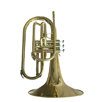 Mellophone Professional Wind Instrument Gold Lacquered Stage Performance