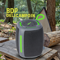 Speaker Bass Portabel Terbaru IPX7 Tahan Air RGB LED Nirkabel Bentuk Mini GD-127 USB AUX Plastik BT 5.3 Terlaris