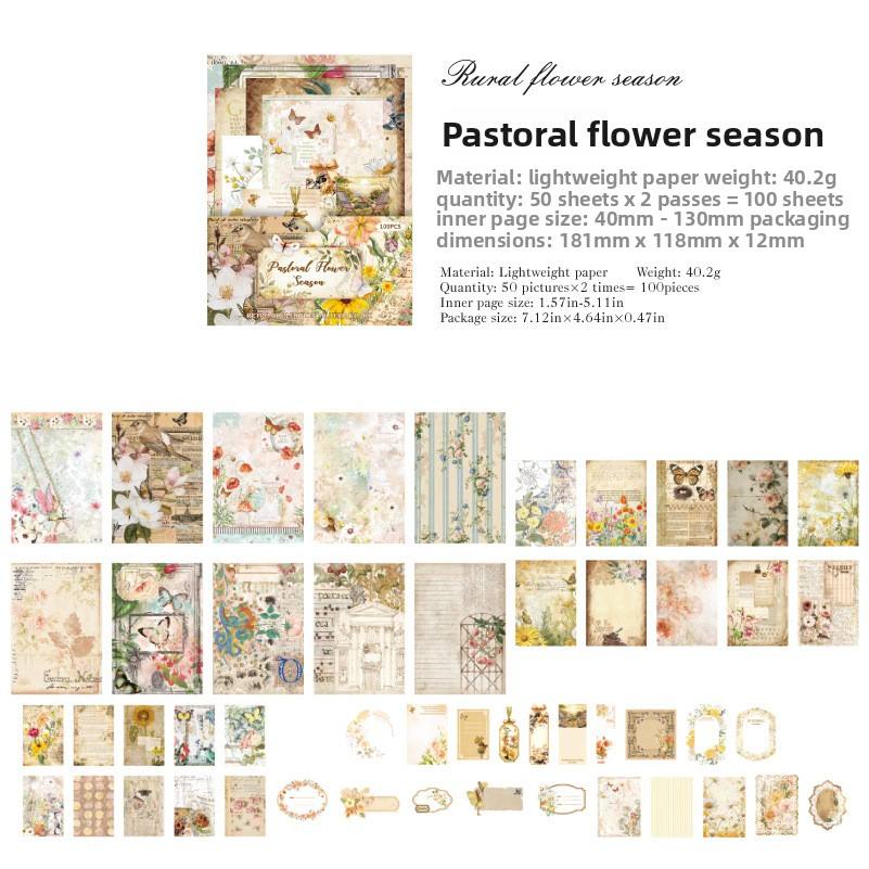 Champ de fleurs saisonnier orange