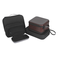 Coque rigide personnalisée Mini pochette Style voyage rond de protection en mousse avec fermeture éclair cachette Dj montre verres à vin transportant Eva étui