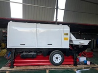 Pompe à béton diesel durable, machine hydraulique de transport de béton pour la construction de maisons