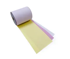 Высококачественная белая/желтая NCR безуглеродная копировальная бумага 3-слойная компьютерная белая копировальная бумага