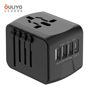 Travel Adapter Universal Type C 200W Max PD Fast Charging All In One <b>ABS</b> Material Over Charging Protection - Product Image 3
