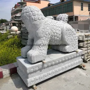 Decorazione del giardino animale scultura di granito Coreano leoni statue