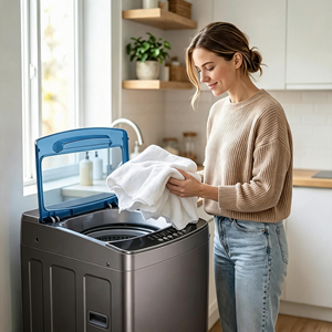 New 10KG Fully Automatic <strong>Top</strong> <strong>Load</strong> Pulsator <strong>Washing</strong> <strong>Machine</strong> with LED Digital Display for Home Apartment Laundry Use - Product Image 4