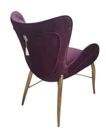 Chaise de salle à manger de style moderne avec structure en contreplaqué moulé pour salle à manger, salle de bain et zone de réception