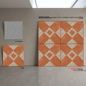 Baldosas de Porcelana Vistaar con Relieve Rústico de 40x40cm, Resistentes, Antideslizantes, para Exteriores, Estilo Indio - Product Image 4