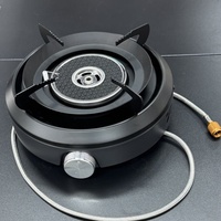 Réchaud à gaz rond pour le camping, ustensiles de cuisine de camping en plein air, accessoires pour barbecue