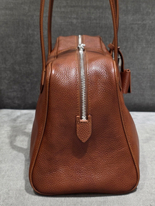 Sac Boston Classique Vintage en Cuir de <span class=keywords><strong>Vachette</strong></span> avec Fermeture Éclair, Polyvalent, Portable et Pratique pour le Quotidien, les Affaires et les Trajets Quotidiens – Sac pour Femme - Product Image 3