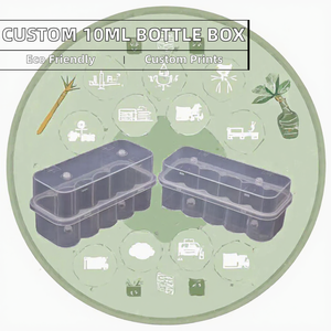 Cajas de plástico PP ecológicas al por mayor de 10 ml, caja de almacenamiento transparente para muestras con tapa, estuche de plástico para almacenamiento - Product Image 2
