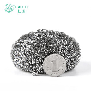 Stainless Steel Scouring Pad Round 20g <b>Scrub</b> Cleaning <b>Brush</b> For Kitchen Sink Dishware - Product Image 4