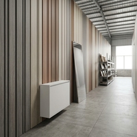 Nouvelle grille linéaire WPC anti-corrosion, dimensionnellement stable, facile à installer pour les projets résidentiels et commerciaux