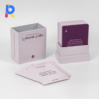 Cartes de jeu familiales personnalisées Guangzhou Bonory – Cartes d'affirmation positive inspirantes – Logo personnalisé double face durable