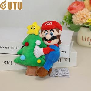 Árbol de Navidad Colgante Muñeca Material de algodón Diseño de dibujos animados Árbol de Navidad Bolsa de felpa Titular con estrella para decoraciones festivas-F - Product Image 3