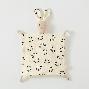 Toalla Envolvente con Capucha para Bebé, Cuadrada, de 28*28 cm, Ecológica, de Poliéster Tejido, con Diseño de Lunares, para Uso Doméstico, Multiusos, para Limpieza - Product Image 5