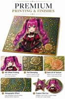 OEM ODM Planche d'art japonaise Shikishi imprimée à la feuille d'or pour la vente en gros