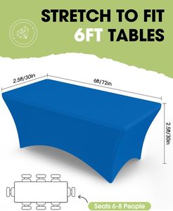 Wedding Banquet 4ft 6ft 8ft 10ft Spandex Polyester Waterproof Wrinkle Free Durable Modern <b>Stretch</b> Square Customizable <b>Machine</b> - Product Image 2