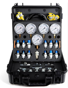 Kit de test de pression d'huile hydraulique portable pour excavatrice avec manomètre de précision - Product Image 5