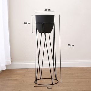 Support à plantes en forme <span class=keywords><strong>d</strong></span>'épingle à cheveux, blanc et noir, pot de fleurs, jardinière, pot de fleurs vert à la mode chinoise, <span class=keywords><strong>d</strong></span>écoration intérieure, support à fleurs - Product Image 4