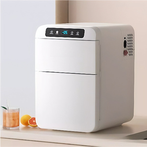 Phong Cách Mới Dual-Khu 12V Xe Máy Nén Lạnh 20L-45L Công Suất Nhà Sản Xuất Nước Đá Với LCD Hiển Thị 24V Chức Năng Làm Mát - Product Image 1