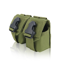 Pochette tactique multifonctionnelle Molle, double porte-chargeur, sac radio GP, utilitaire EDC, double pochette pour grenade à fragmentation pour gilet et ceinture