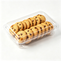 Boîtes à gâteaux en plastique PET transparent jetables personnalisées en gros pour le pain, les mariages et les anniversaires, emballage cadeau alimentaire