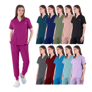 Nuevo uniforme médico de entrega rápida, conjuntos antiarrugas para mujer con botones, uniformes ajustados - Product Image 1