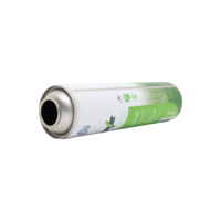 Kaleng Aerosol Aluminium Kosong 150ml/200ml/400ml Custom Pabrik untuk Tabir Surya Cair, Deodoran Semprot, Kosmetik, Bahan Kimia, Cetak Offset