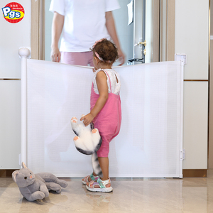 Barrière de sécurité rétractable pour bébés et animaux domestiques, sans perçage, s'adapte aux portes, installation facile, pour couloirs - Product Image 4