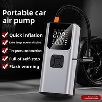 Pompa Udara Mobil Listrik Portabel Kompresor Tipe-C Silinder Tunggal Lampu Terintegrasi Pengisian Cepat Penggunaan Luar Ruangan Hotel