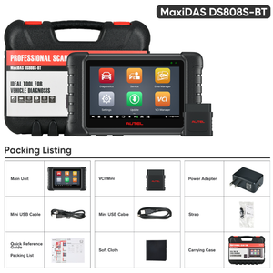 MaxiDAS DS808S BT, Herramienta OBD2 Universal para Vehículos con Pantalla LCD de 7 Pulgadas, 12V, SDK para Todos los Sistemas, con Mini - Product Image 6