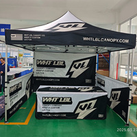 Gazebo 10x10 pieds en aluminium personnalisé, tente pliante imperméable en tissu Oxford, protection UV, toutes saisons, pour publicité extérieure et intérieure