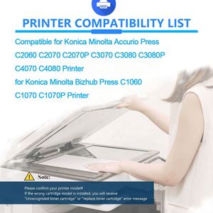 สําหรับ Konica Minolta TN619 ตลับหมึก TN619 ตลับหมึก TN619 C3080 C4070 C4080 สีที่รองรับตลับหมึกเลเซอร์