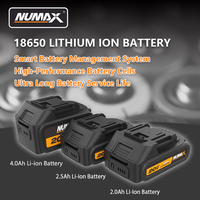Numax Agrafeuse sans fil 3-en-1 calibre 16 et 18, cloueur droit et cloueur à clous fins pour le bois, compatible avec les batteries Makita