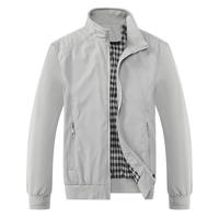 Chaqueta de Motociclista para Hombre, Nueva Moda Otoñal, Color Sólido, Resistente al Viento, Ecológica, con Cierre, Tejido de Spandex/Poliéster