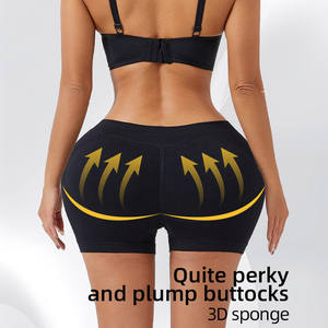 En gros, Pantalon gainant pour femme à maintien ferme, effet ventre plat, dos sculptant, taille basse, en maille ajustée, avec rembourrage fessier et effet rehausseur de fesses - Product Image 3